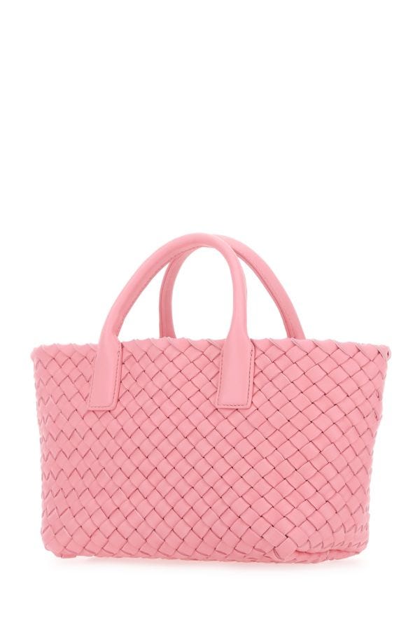 BOTTEGA VENETA | Pink leather mini Cabat handbag