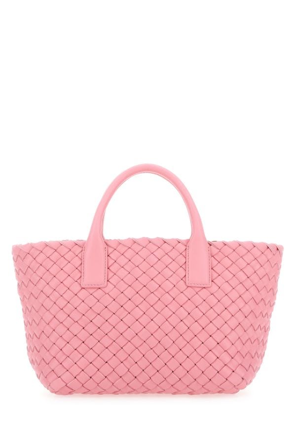 BOTTEGA VENETA | Pink leather mini Cabat handbag