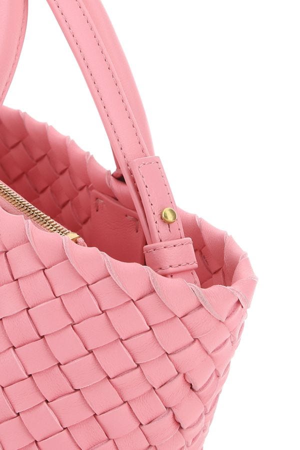BOTTEGA VENETA | Pink leather mini Cabat handbag