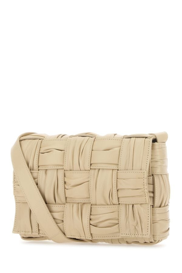 BOTTEGA VENETA | Beige leather Cassette crossbody bag
