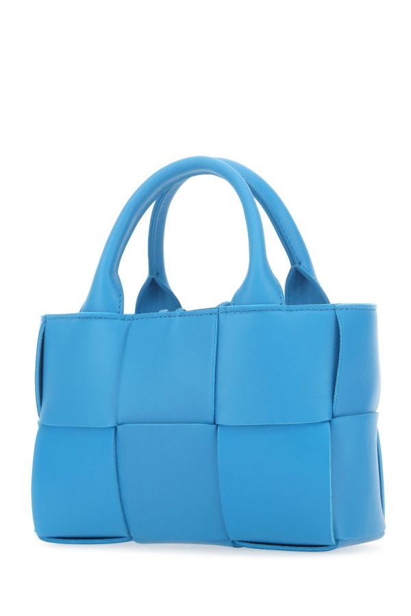 BOTTEGA VENETA | Turquoise leather Candy Arco handbag