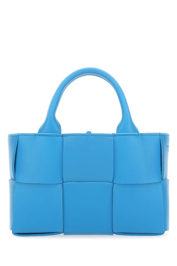 BOTTEGA VENETA | Turquoise leather Candy Arco handbag
