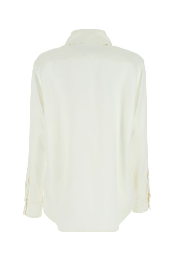 BOTTEGA VENETA | Ivory satin shirt