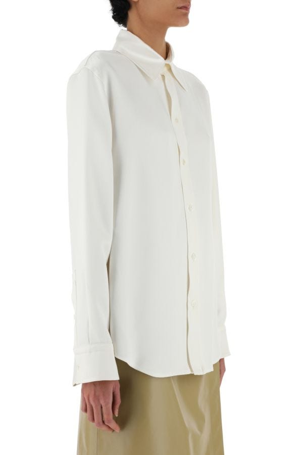 BOTTEGA VENETA | Ivory satin shirt