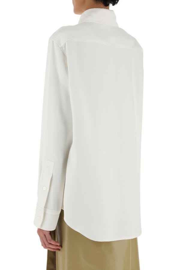 BOTTEGA VENETA | Ivory satin shirt