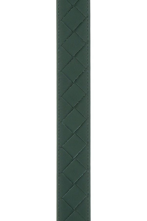 BOTTEGA VENETA | Bottle green leather belt