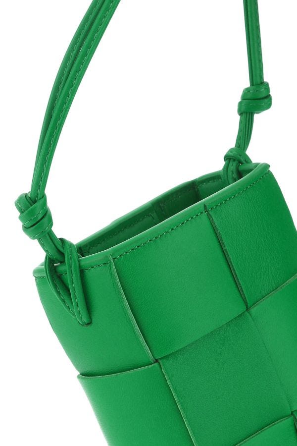 BOTTEGA VENETA | Grass green leather phone case