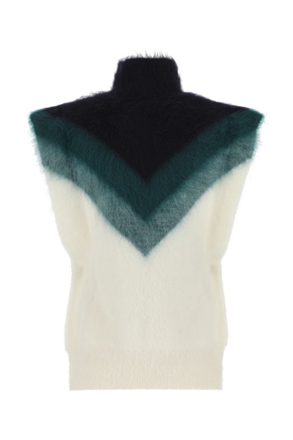 BOTTEGA VENETA | Ivory wool blend poncho