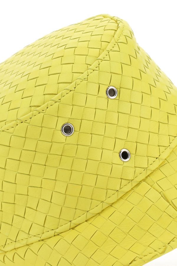 BOTTEGA VENETA | Yellow nappa leather hat