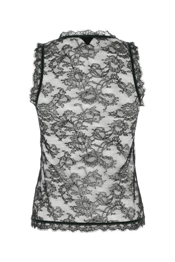 BOTTEGA VENETA | Black lace top