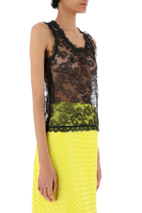 BOTTEGA VENETA | Black lace top