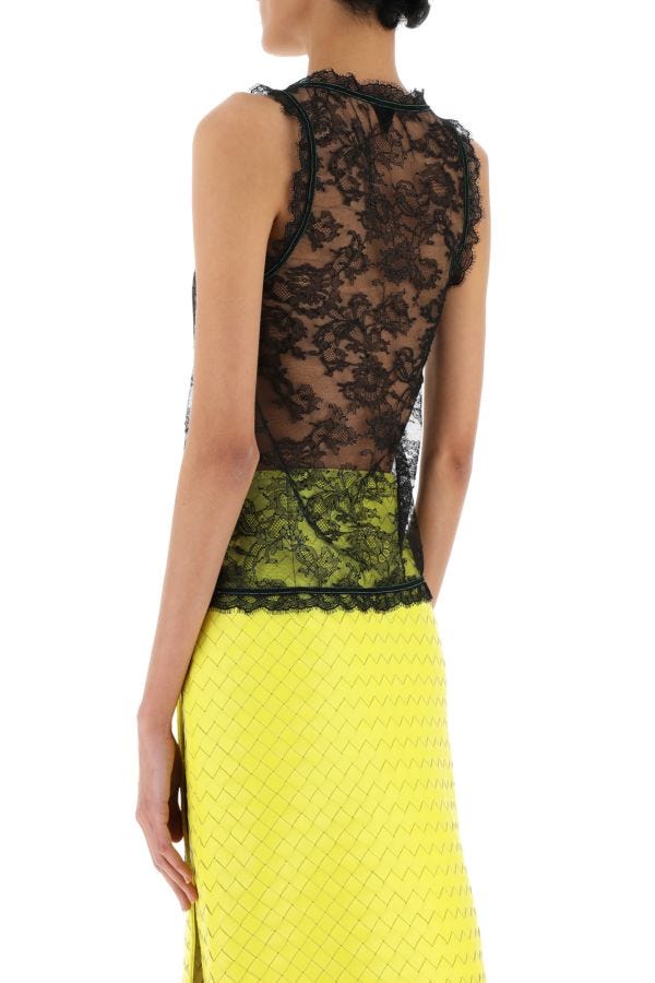 BOTTEGA VENETA | Black lace top