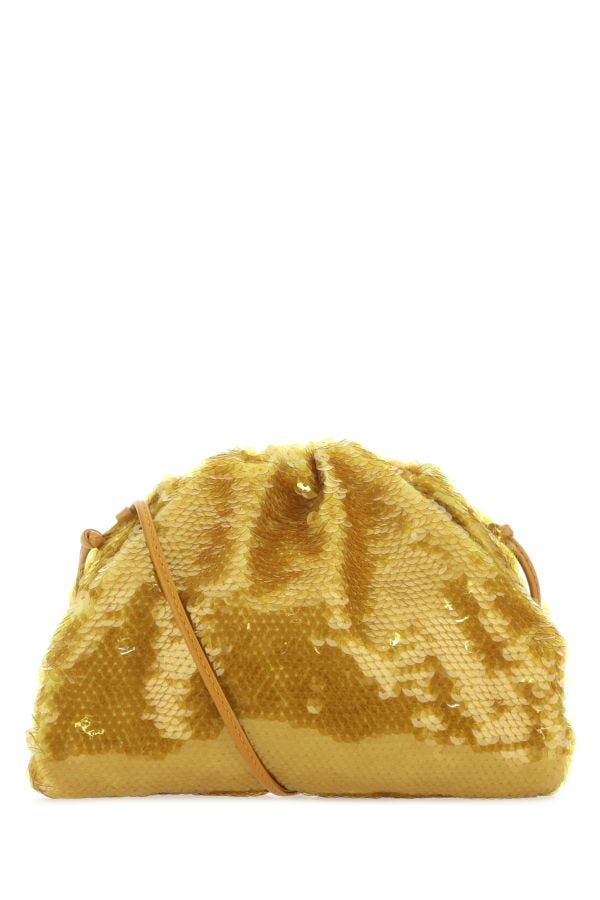 BOTTEGA VENETA | Ochre sequins mini Pouch clutch