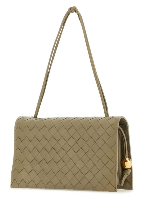 BOTTEGA VENETA | Dove grey leather Trio Pouch On Strap shoulder bag