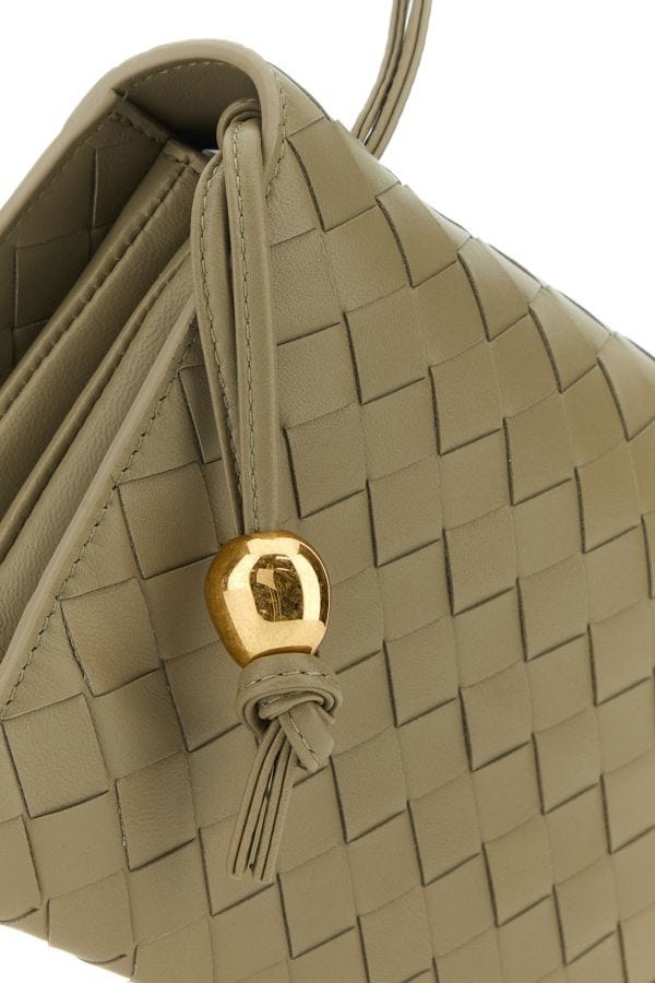 BOTTEGA VENETA | Dove grey leather Trio Pouch On Strap shoulder bag