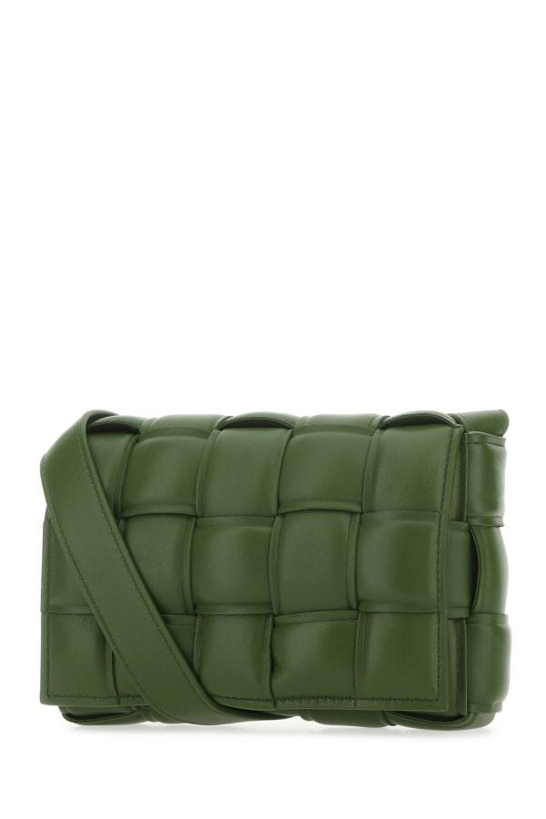 BOTTEGA VENETA | Army green nappa leather mini Padded Cassette crossbody bag