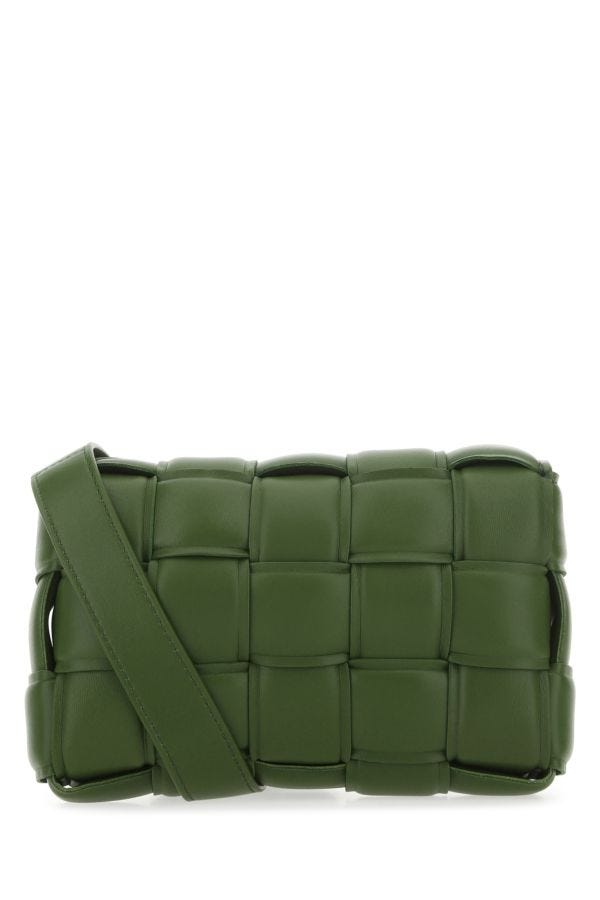 BOTTEGA VENETA | Army green nappa leather mini Padded Cassette crossbody bag