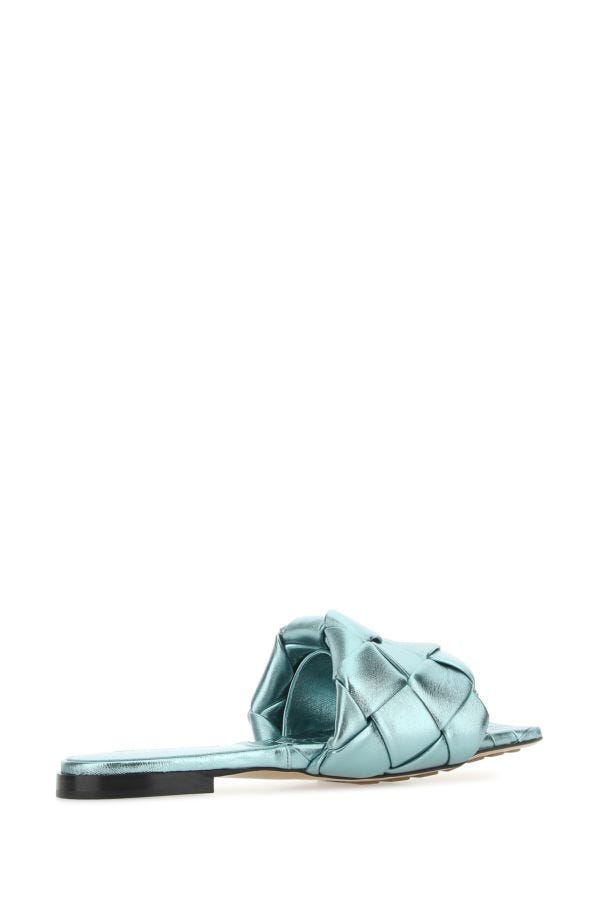 BOTTEGA VENETA | Light-blue nappa leather Lido sandals