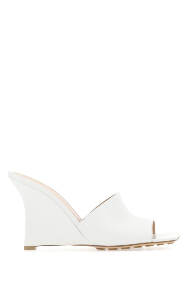 BOTTEGA VENETA | White leather Stretch mules