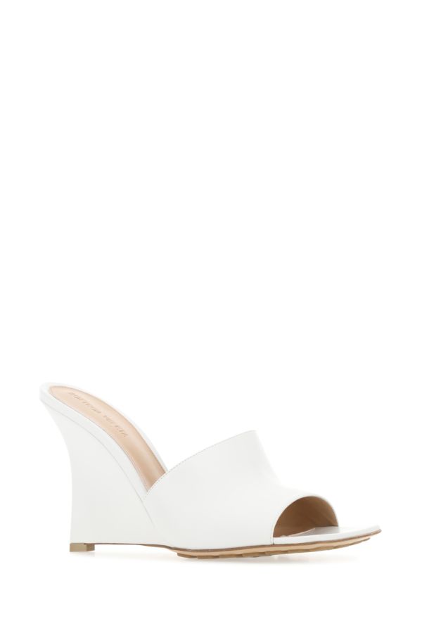 BOTTEGA VENETA | White leather Stretch mules