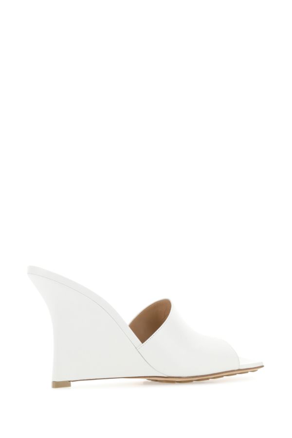BOTTEGA VENETA | White leather Stretch mules