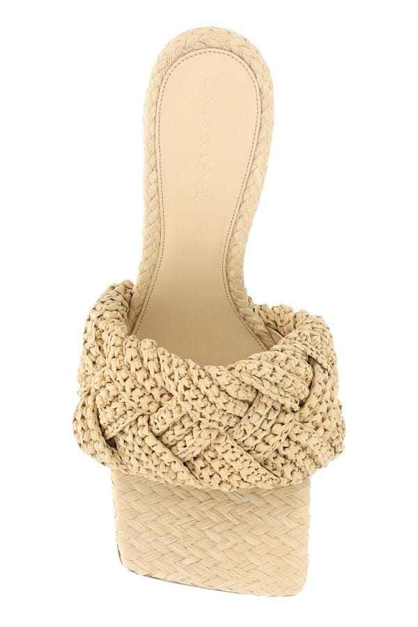 BOTTEGA VENETA | Raffia Lido mules