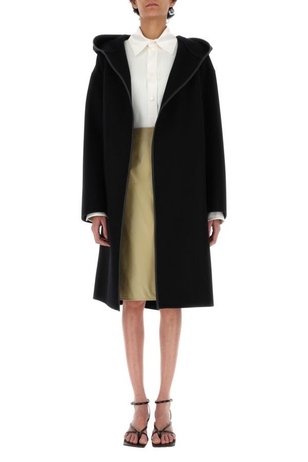 BOTTEGA VENETA | Beige leather skirt