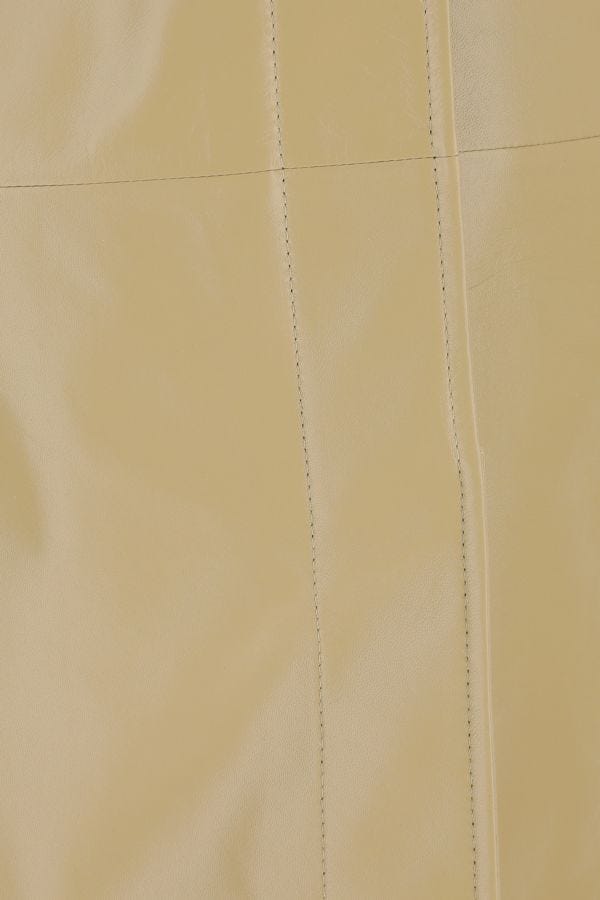 BOTTEGA VENETA | Beige leather skirt