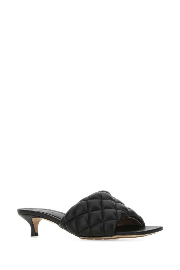 BOTTEGA VENETA | Black nappa leather Padded sandals