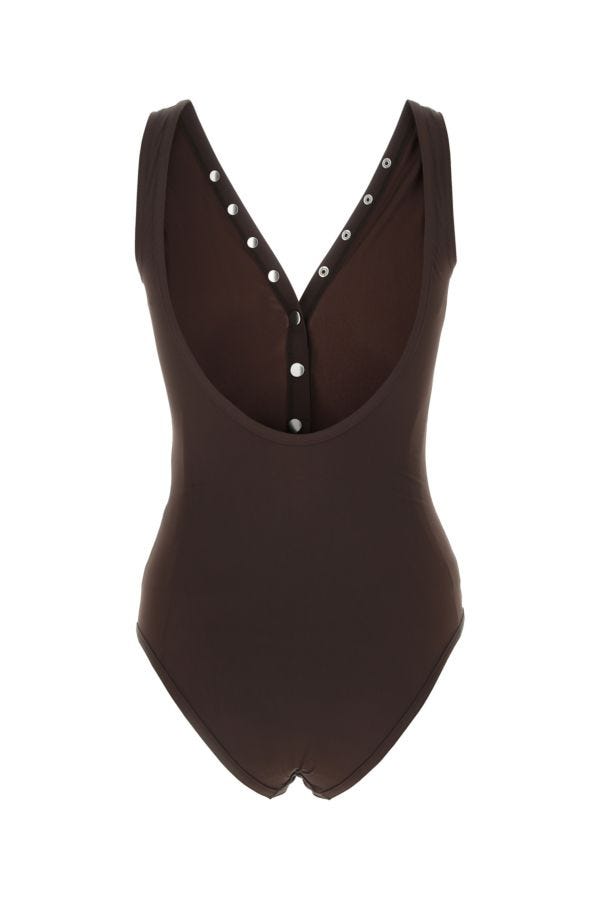 BOTTEGA VENETA | Chocolate stretch nylon swimsuit