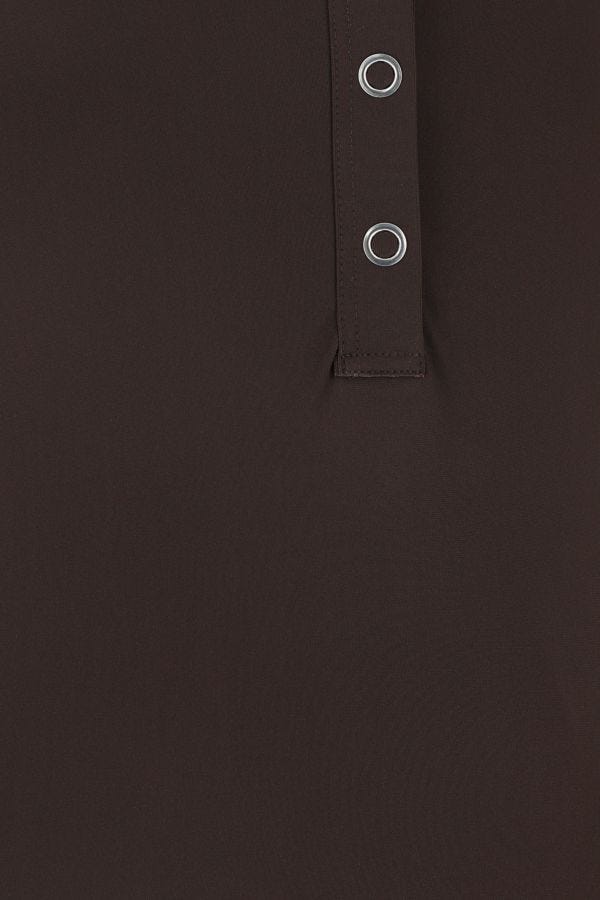 BOTTEGA VENETA | Chocolate stretch nylon swimsuit