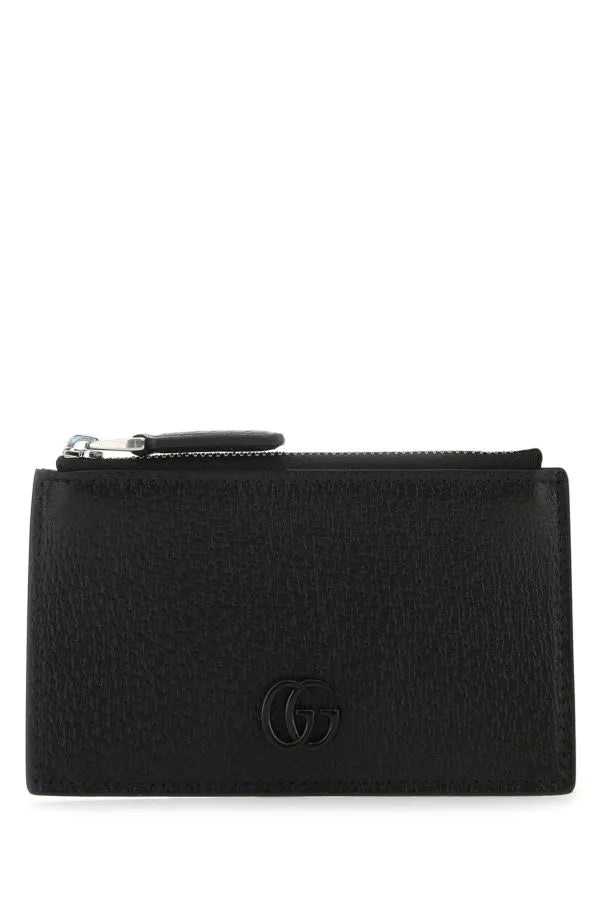 GUCCI | ブラックレザーカードホルダー