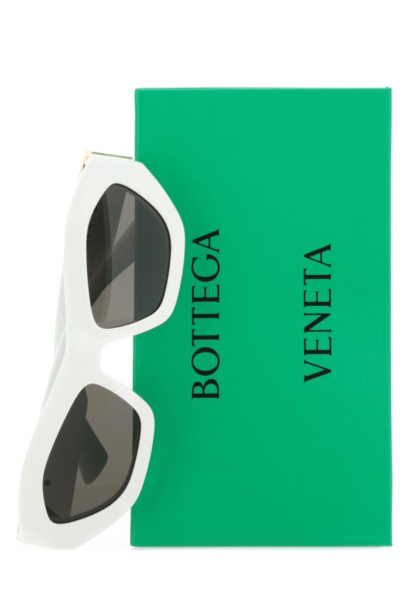 BOTTEGA VENETA | White acetate Angle sunglasses
