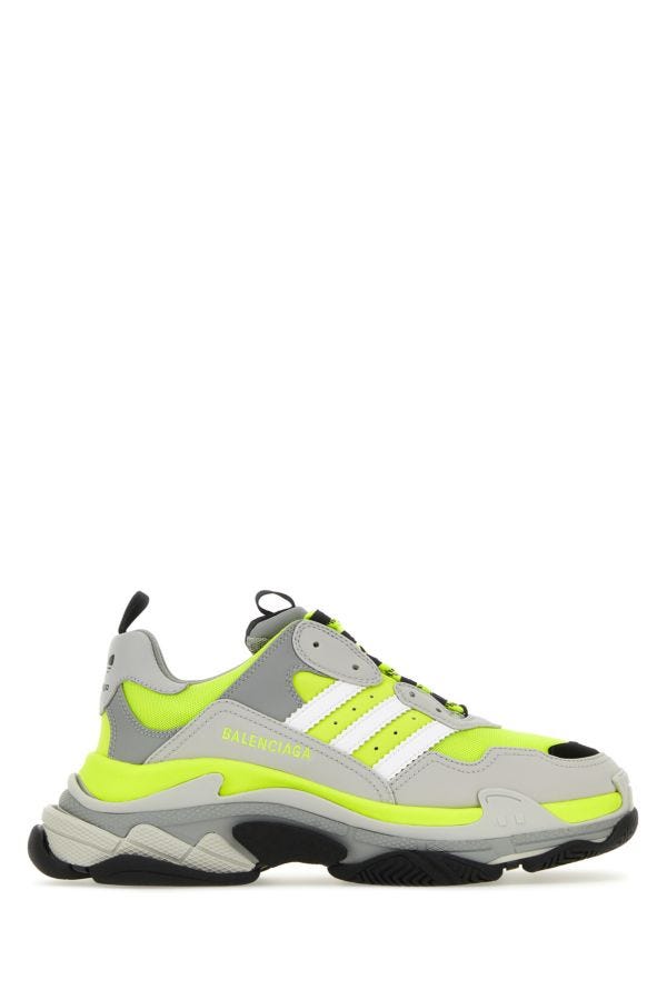 BALENCIAGA | Multicolor mesh and synthetic leather Triple S sneakers