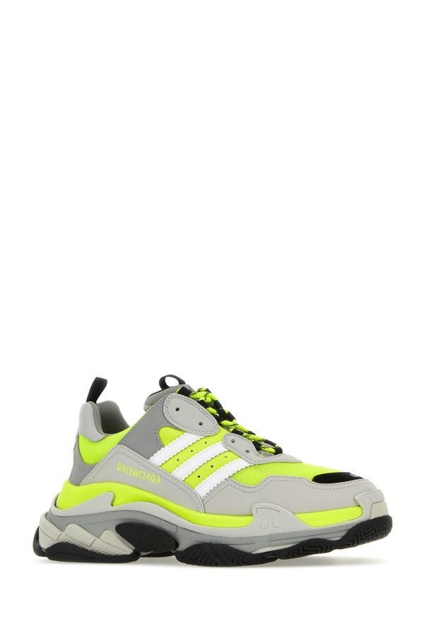 BALENCIAGA | Multicolor mesh and synthetic leather Triple S sneakers