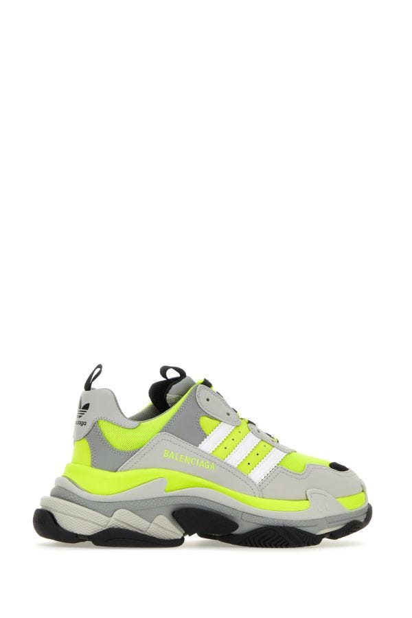 BALENCIAGA | Multicolor mesh and synthetic leather Triple S sneakers