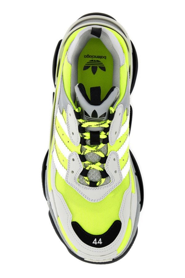 BALENCIAGA | Multicolor mesh and synthetic leather Triple S sneakers