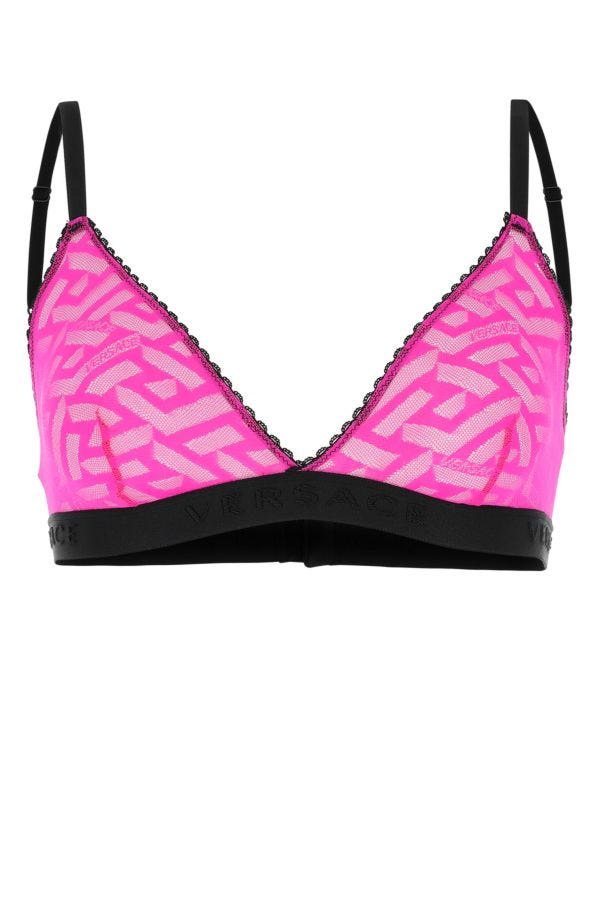 VERSACE | Fuchsia lace bra
