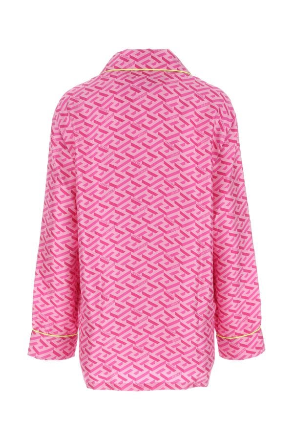 VERSACE | Printed satin pijama shirt