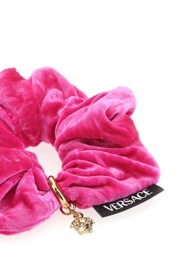 VERSACE | Fuchsia chenille scrunchie