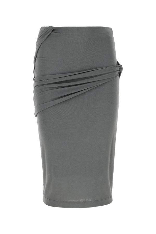 GIVENCHY | Grey crepe skirt