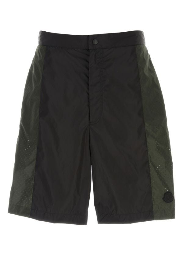 MONCLER | Black Moncler Born to Protect bermuda shorts