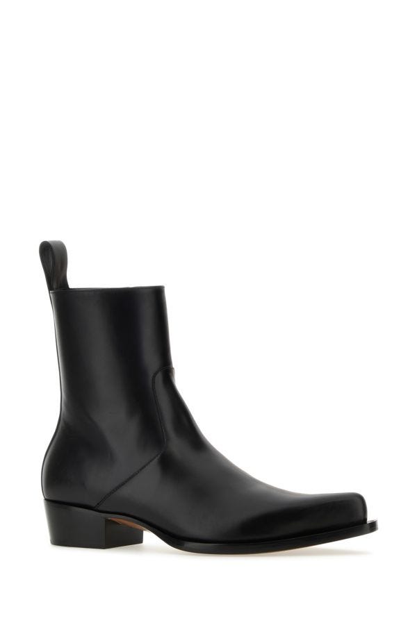 BOTTEGA VENETA | Black leather Ripley ankle boots