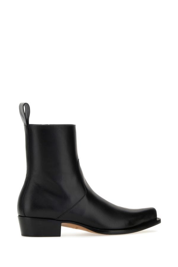 BOTTEGA VENETA | Black leather Ripley ankle boots