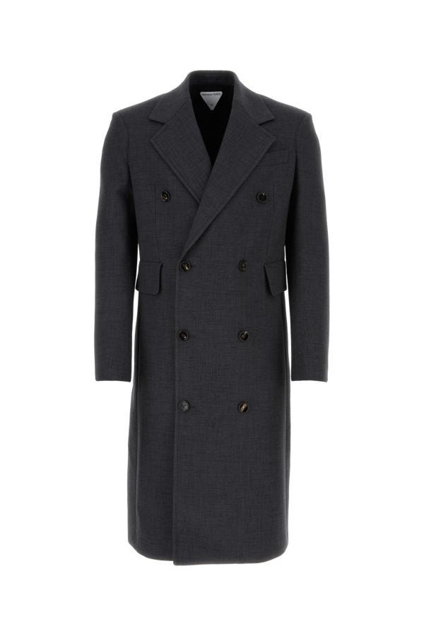BOTTEGA VENETA | Dark grey cotton blend coat
