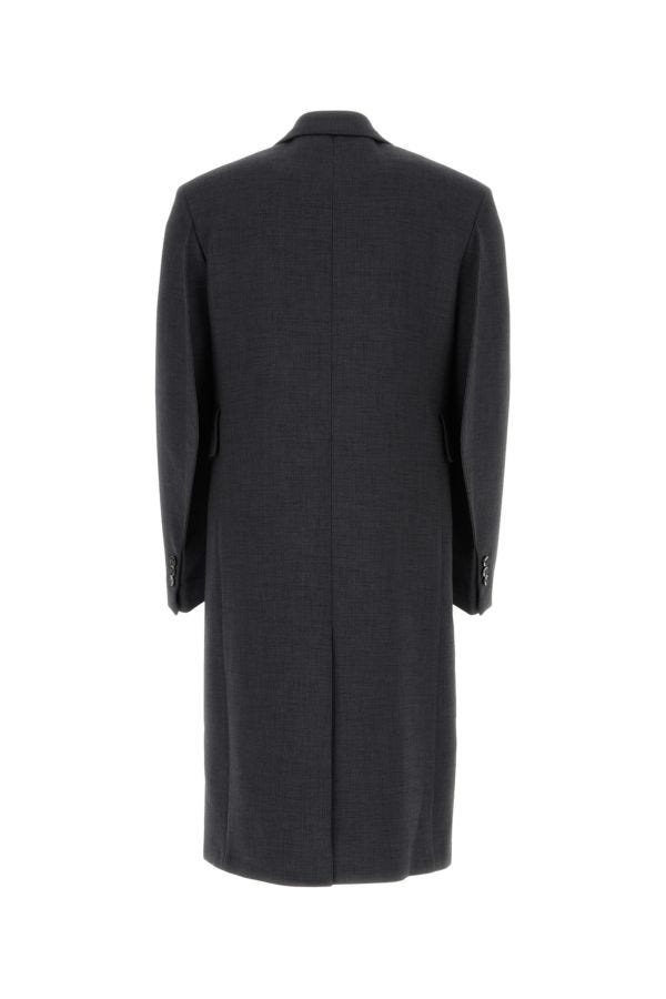 BOTTEGA VENETA | Dark grey cotton blend coat