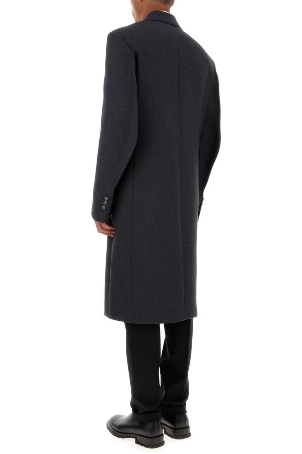 BOTTEGA VENETA | Dark grey cotton blend coat