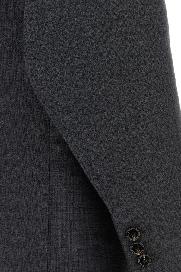 BOTTEGA VENETA | Dark grey cotton blend coat