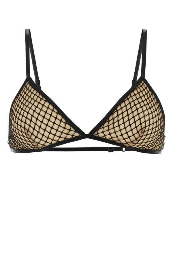 BALENCIAGA | Black mesh bra
