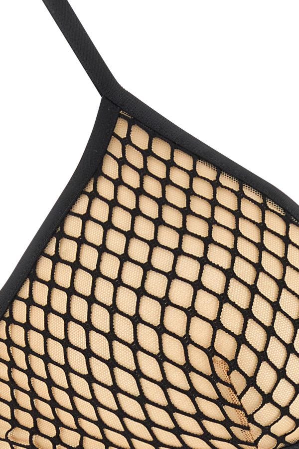 BALENCIAGA | Black mesh bra